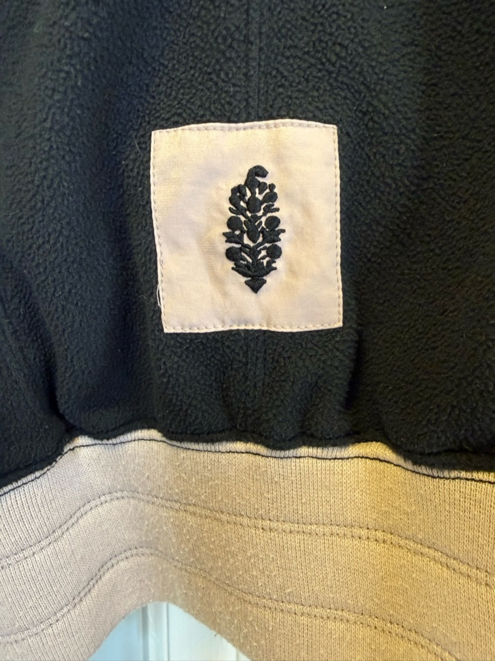 FP Movement by Free People Black Fleece Hoodie with Cream Drawcord - Picture 14 of 14
